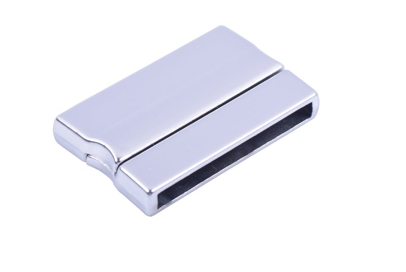 KONMAY 3 Sets Matte Silver Rectangle 30.0x3.0mm Glue-in Ends Flat Magnetic Jewelry Clasp - Image 4